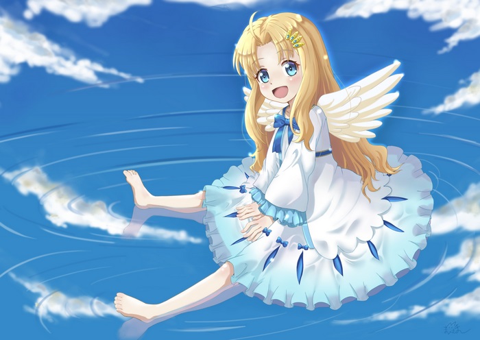 Filo from The Rising of The Shield Hero sitting in water