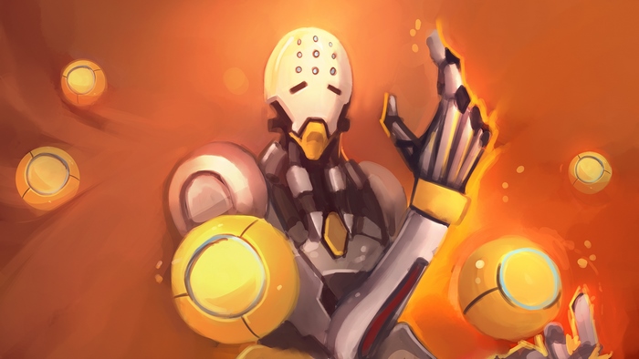 Zenyatta from Overwatch with Orbs
