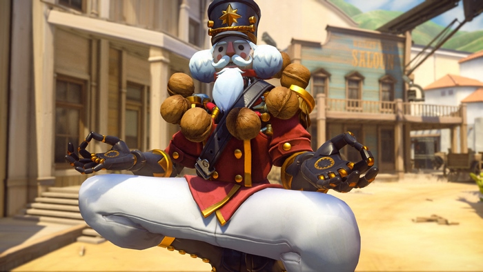 Zenyatta from Overwatch in Nutcracker skin