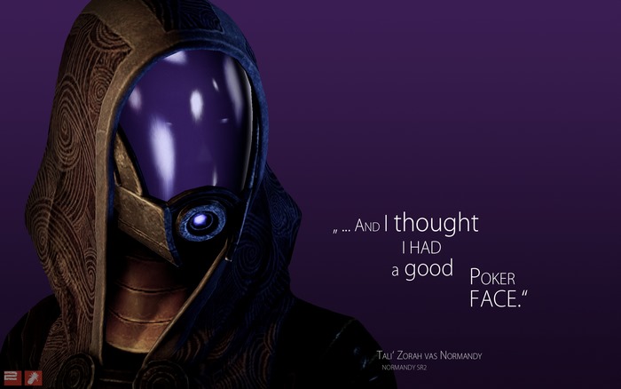 Tali Zorah from Mass Effect with quote