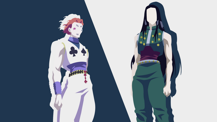 Minimalist Hisoka and Illumi Character Art