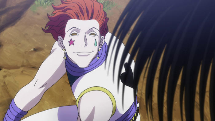 Hisoka Smiling with Playful Expression