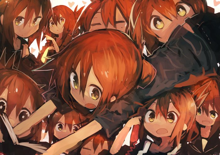 Multiple Inazuma characters from Kantai Collection