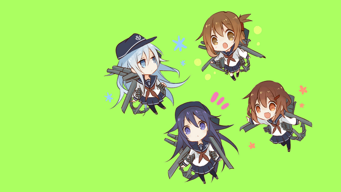 Inazuma from Kancolle with friends