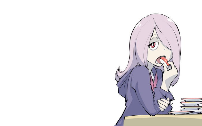Sucy Manbavaran eating sushi