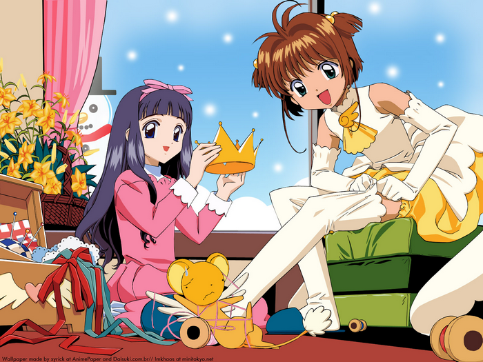 Tomoyo Daidouji and Sakura Kinomoto from Cardcaptor Sakura