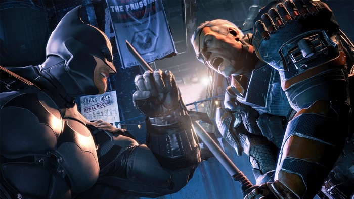 Batman vs Deathstroke from Batman: Arkham Origins