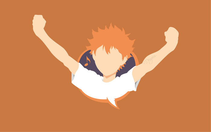Minimalist Art of Shōyō Hinata Celebrating