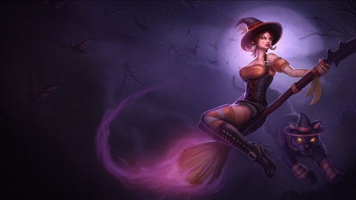 Nidalee from League of Legends Halloween Skin