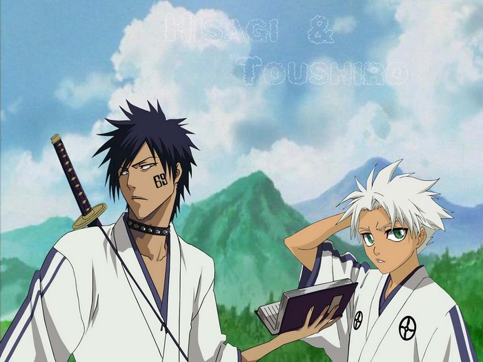 Shūhei Hisagi and Tōshirō from Bleach