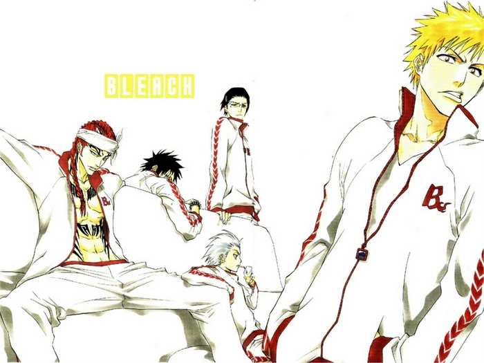 Bleach characters in tracksuits
