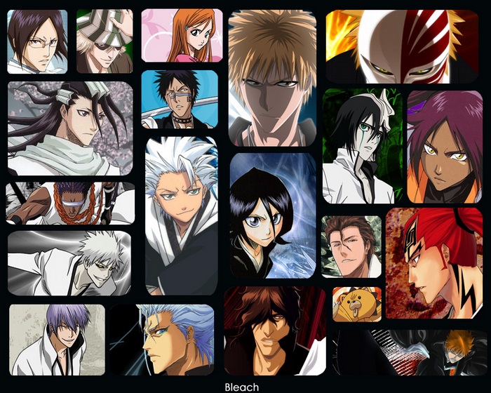Bleach characters collage