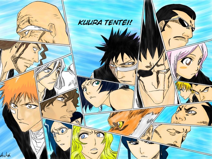 Bleach characters collage