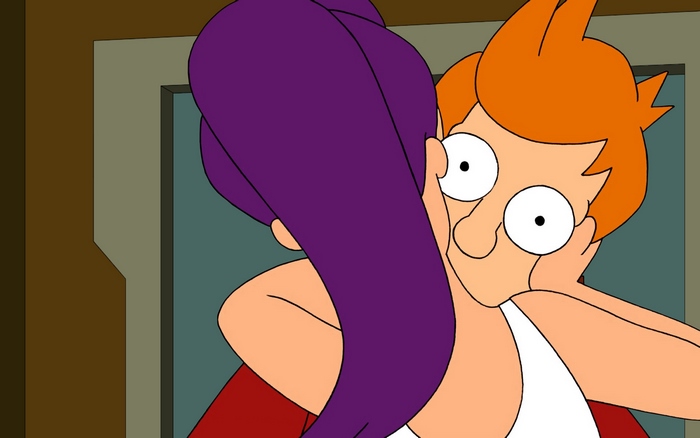 Fry and Leela from Futurama