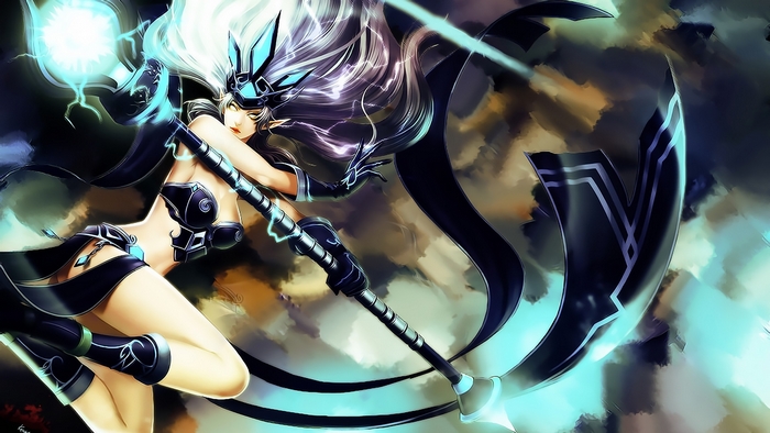 Janna from League of Legends with Scythe