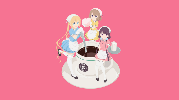 3 Maids from Cafe Style in a Coffee Cup