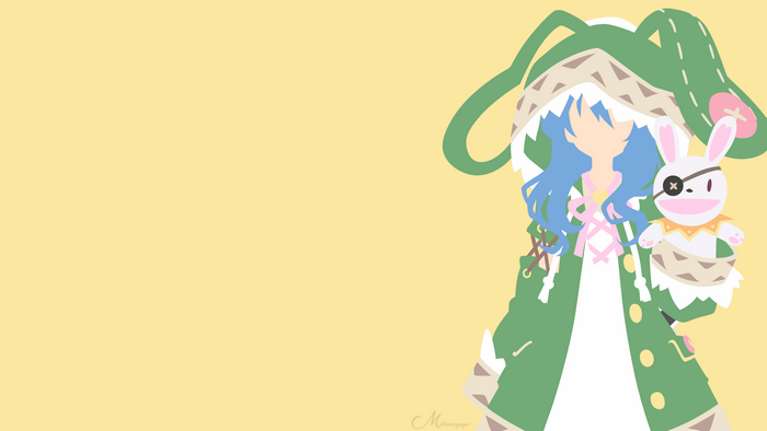 Yoshino from Date A Live with a plush toy