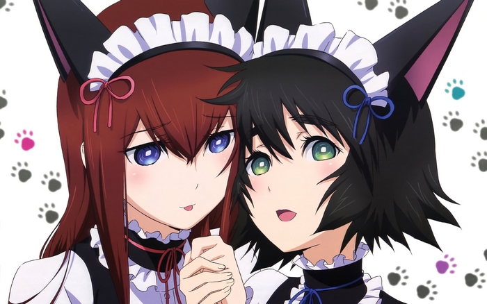 Kurisu Makise and Mayuri Shiina from Steins;Gate
