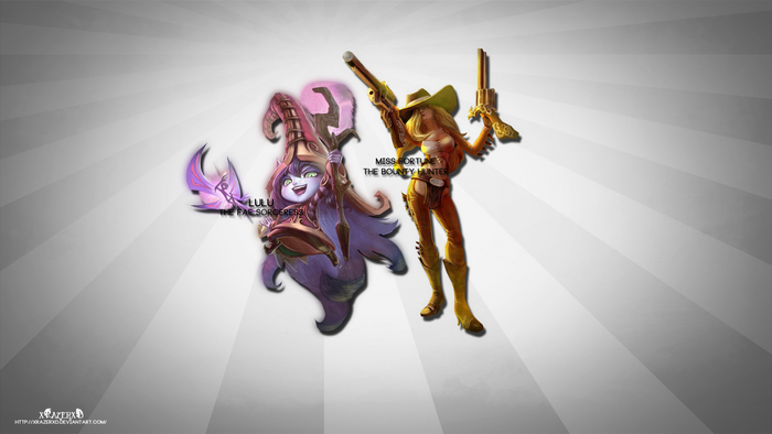 Lulu and Miss Fortune from League of Legends
