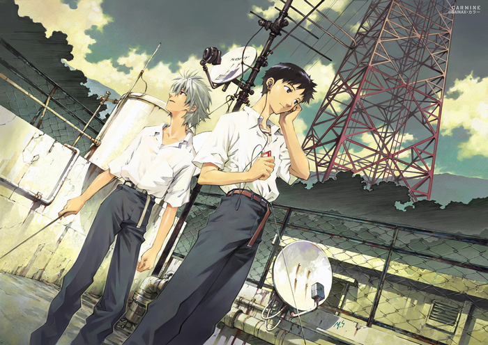 Shinji Ikari and Kaworu Nagisa from Neon Genesis Evangelion