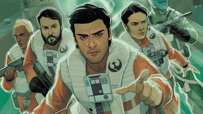 Poe Dameron and Resistance pilots from Star Wars