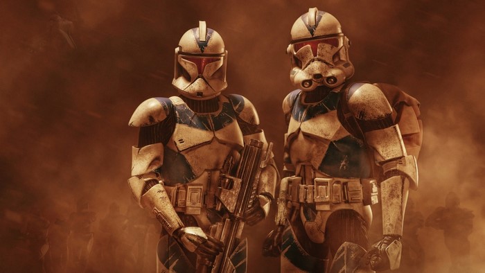 Two Clone Troopers from Star Wars