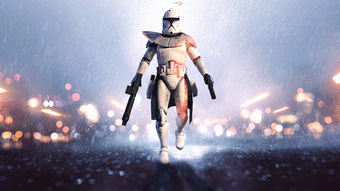 Clone Trooper in the Rain