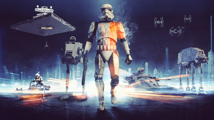 Star Wars Clone Trooper Battle Scene
