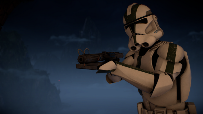 Clone Trooper with Heavy Blaster Rifle