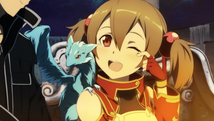 Silica and Pina from Sword Art Online