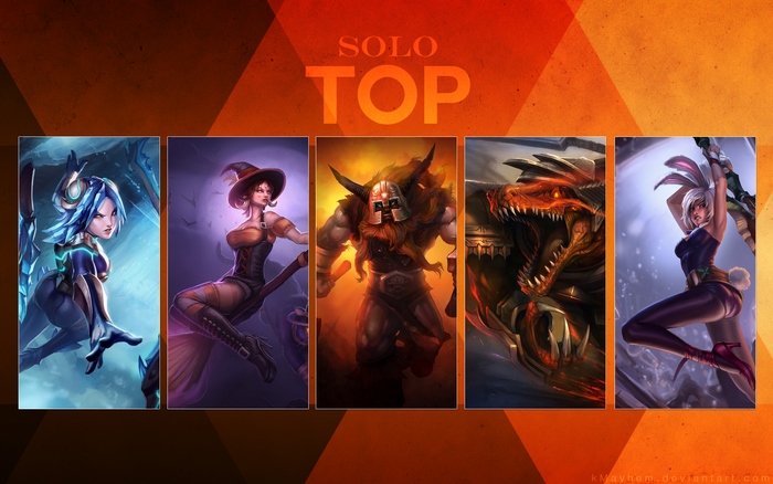 League of Legends Solo Top Champions