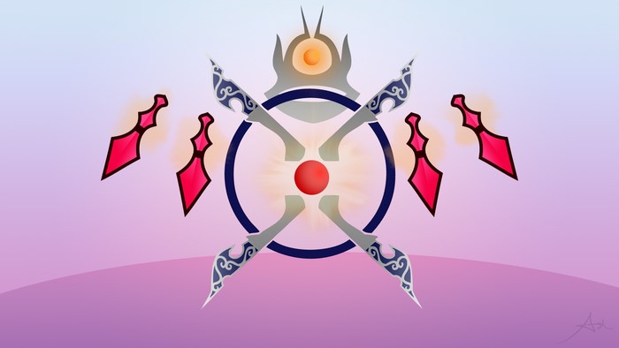 Irelia from League of Legends emblem