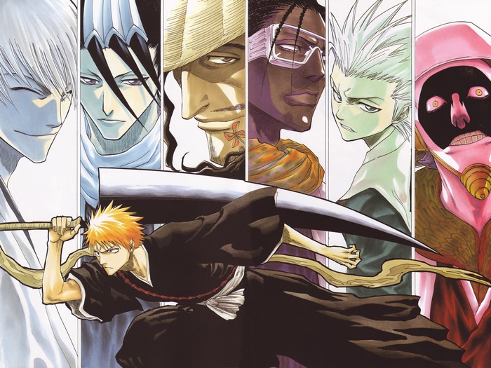Bleach characters with Ichigo Kurosaki