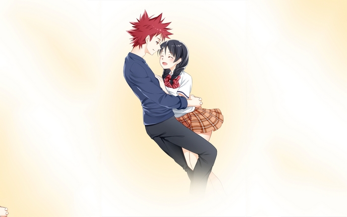 Megumi Tadokoro and Sōma Yukihira from Food Wars!