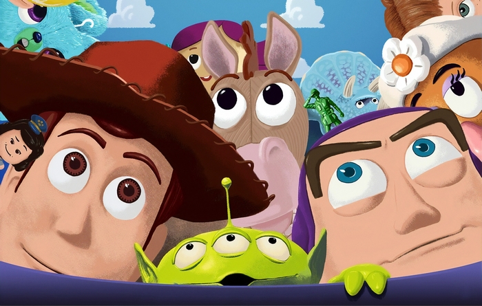Woody and friends from Toy Story