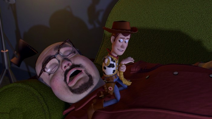Woody from Toy Story on Al McWhiggin