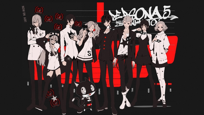 Persona 5 characters and Morgana