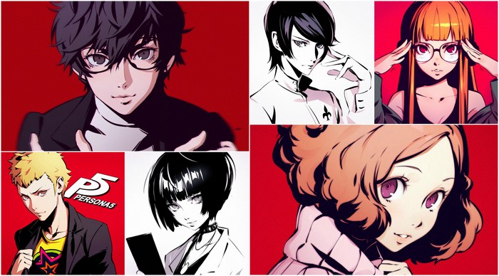 Persona 5 Characters Collage