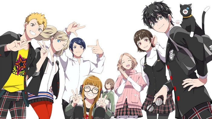 Persona 5 Characters Posing Together