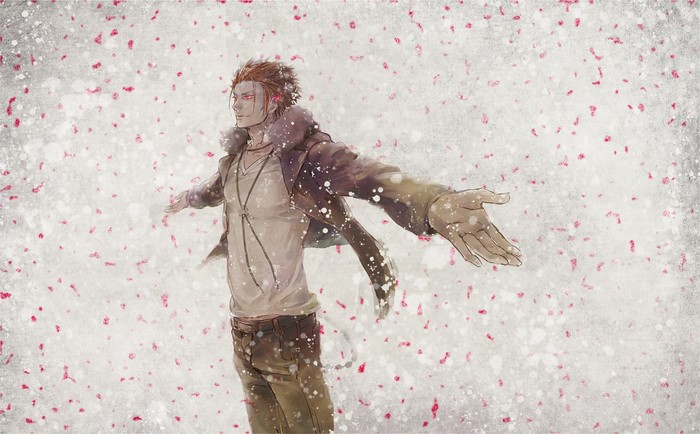 Mikoto Suoh in Snow