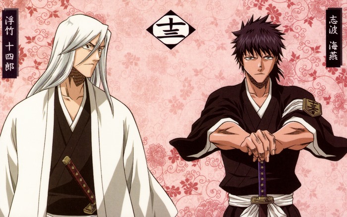 Jūshirō Ukitake and Kaien Shiba from Bleach
