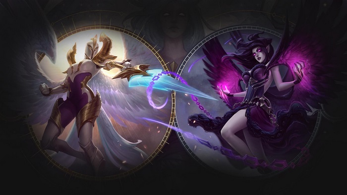 Kayle and Morgana from League of Legends