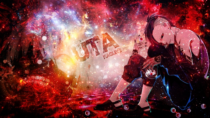 Uta from Tokyo Ghoul Kagune