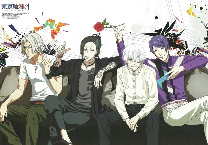 Uta and other characters from Tokyo Ghoul