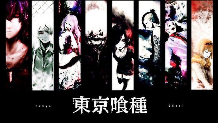 Tokyo Ghoul characters collage