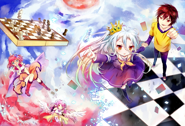 Sora and Shiro from No Game No Life