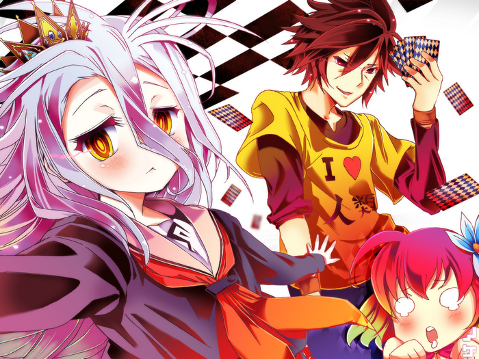 Shiro and Sora from No Game No Life