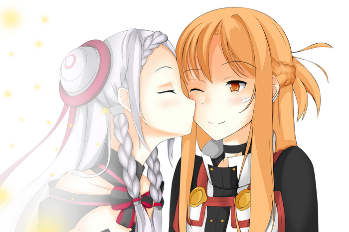 Yuna and Asuna from Sword Art Online