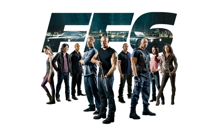 Fast & Furious 6 cast with cars
