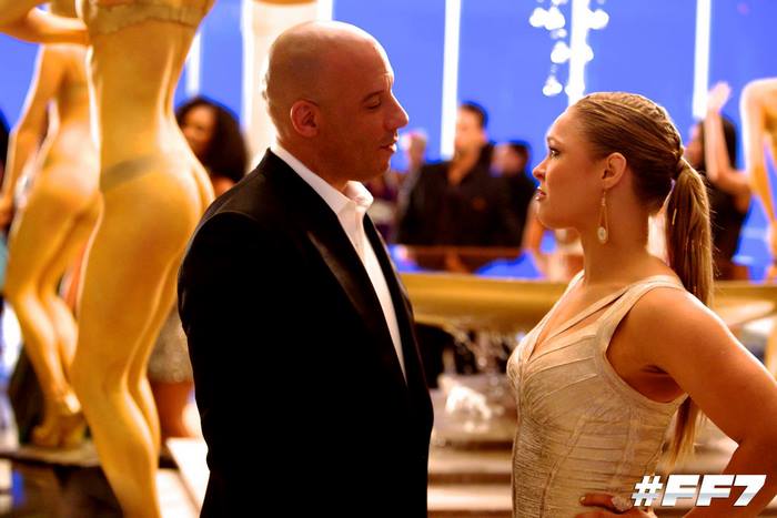 Dominic Toretto and Ronda Rousey from Fast & Furious 7